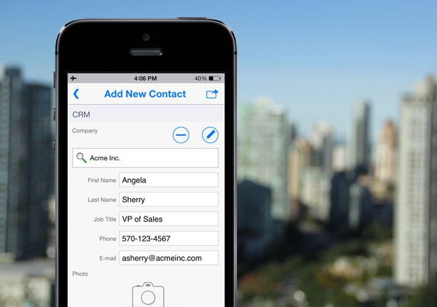 Mobile CRM iPhone Offline