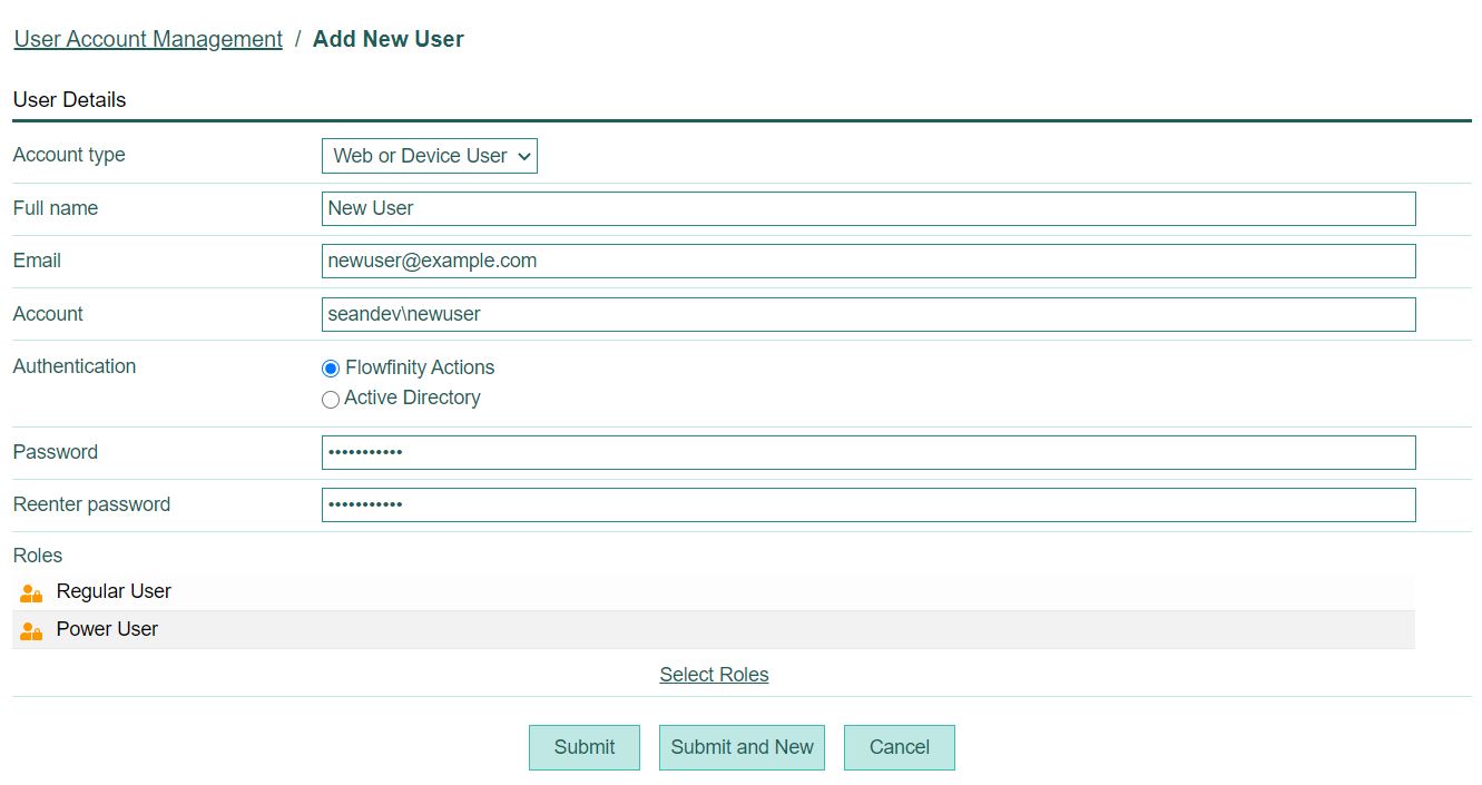 Flowfinity - user account management apps