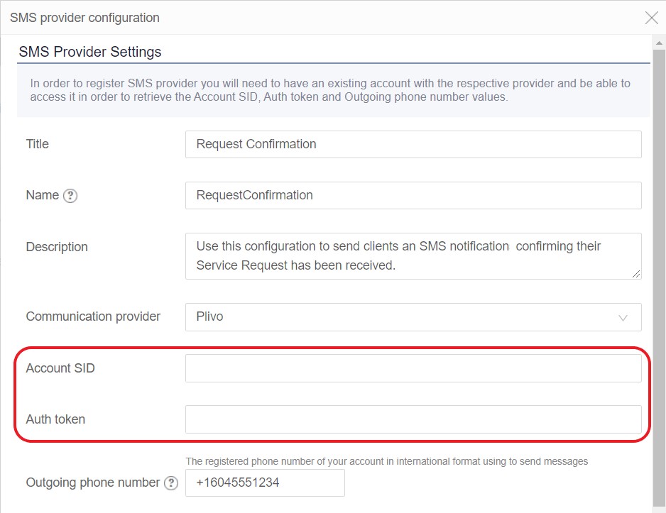 Flowfinity - SMS Configuration