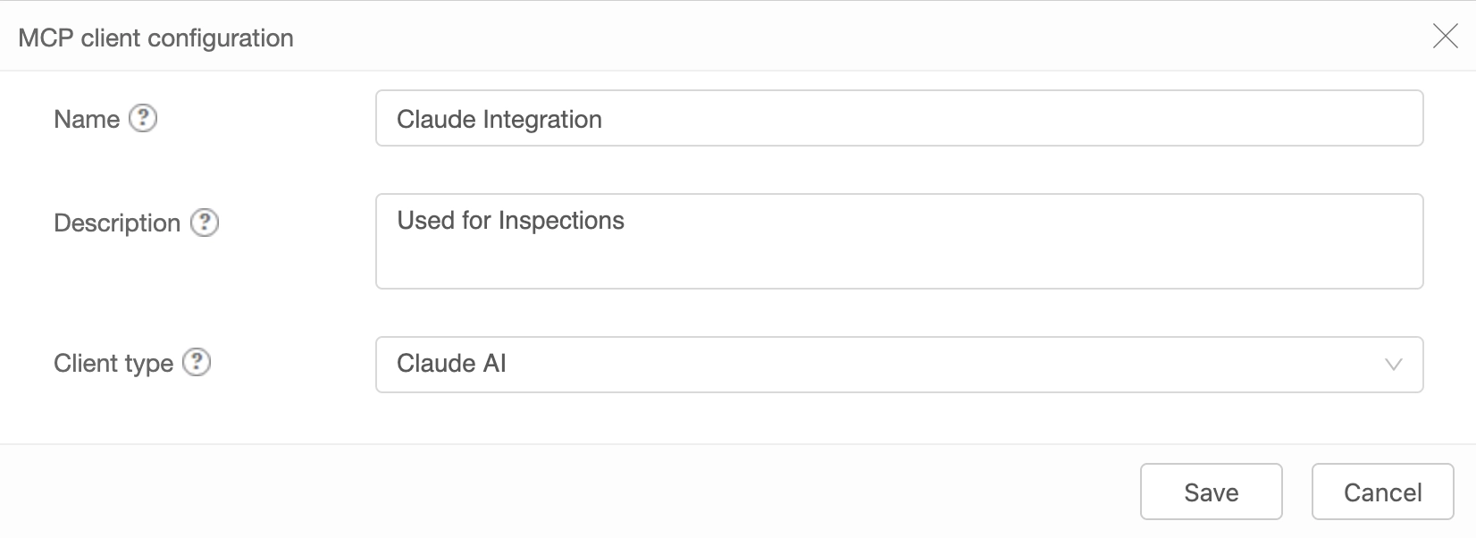 Flowfinity - MCP client configuration