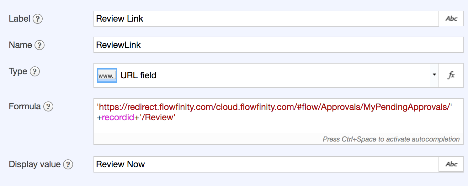 Flowfinity - Create a universal deep link to a record