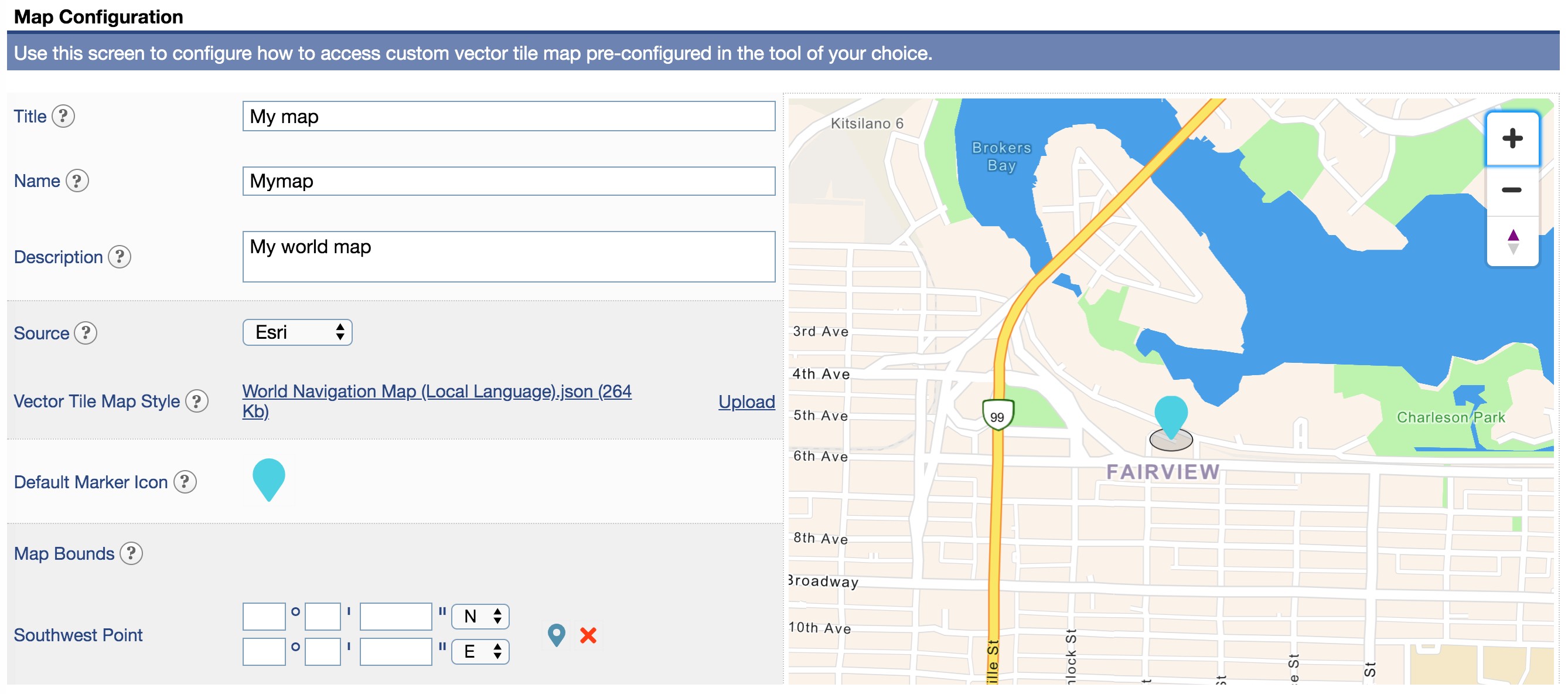 Flowfinity - How to host MapTiler basemaps