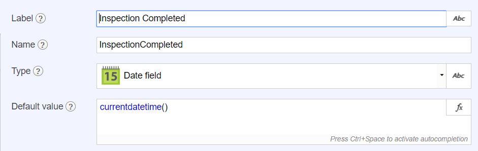 Flowfinity - Prefill date fields